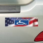 Mit Behinderung behinderte Veteranen USA Autoaufkleber (Auf Auto)
