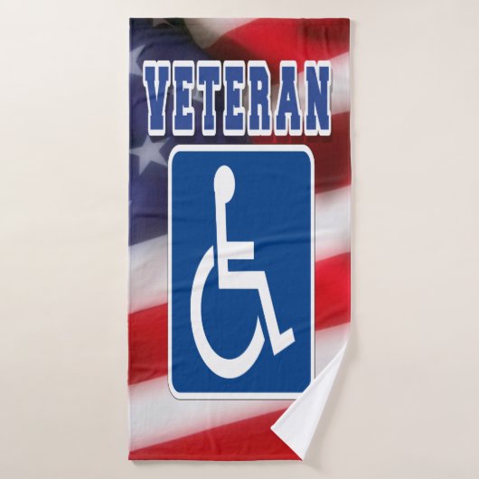 Mit Behinderung behinderte Veteranen USA Badehandtuch (Badehandtuch)
