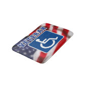 Mit Behinderung behinderte Veteranen USA Badematte (Schrägansicht)