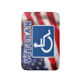 Mit Behinderung behinderte Veteranen USA Badematte (Vorderseite Vertikal)