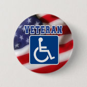 Mit Behinderung behinderte Veteranen USA Button (Vorderseite)