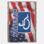 Mit Behinderung behinderte Veteranen USA Decke (Vorderseite Vertikal)