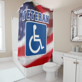 Mit Behinderung behinderte Veteranen USA Duschvorhang (Beispiel)