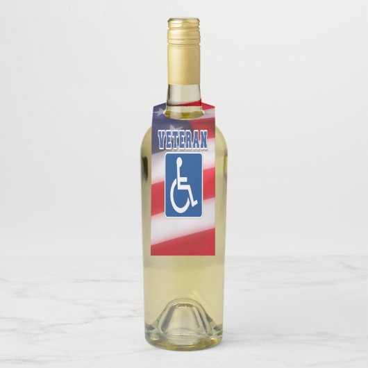 Mit Behinderung behinderte Veteranen USA Flaschenanhänger (Auf Flasche)
