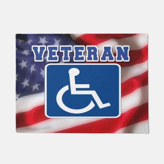 Mit Behinderung behinderte Veteranen USA Fußmatte (Vorderseite)