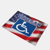 Mit Behinderung behinderte Veteranen USA Fußmatte (Schrägansicht)