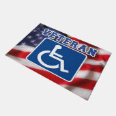 Mit Behinderung behinderte Veteranen USA Fußmatte (Schrägansicht)