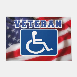 Mit Behinderung behinderte Veteranen USA Fußmatte