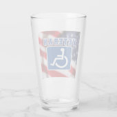 Mit Behinderung behinderte Veteranen USA Glas (Rückseite)