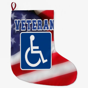 Mit Behinderung behinderte Veteranen USA Großer Weihnachtsstrumpf