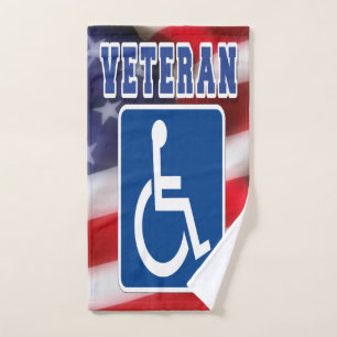 Mit Behinderung behinderte Veteranen USA Handtuch