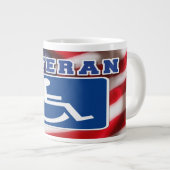 Mit Behinderung behinderte Veteranen USA Jumbo-Tasse (Vorderseite Rechts)