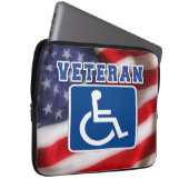 Mit Behinderung behinderte Veteranen USA Laptopschutzhülle (Vorne Rechts)