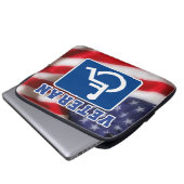 Mit Behinderung behinderte Veteranen USA Laptopschutzhülle (Vorne Knopf)