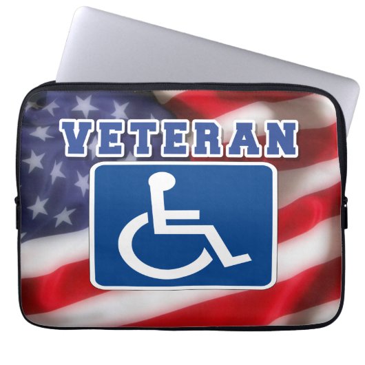 Mit Behinderung behinderte Veteranen USA Laptopschutzhülle (Vorderseite)