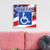 Mit Behinderung behinderte Veteranen USA Leinwanddruck (Insitu (Wohnzimmer))