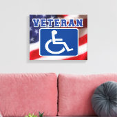 Mit Behinderung behinderte Veteranen USA Leinwanddruck (Insitu (Wohnzimmer))