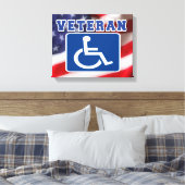 Mit Behinderung behinderte Veteranen USA Leinwanddruck (Insitu (Schlafzimmer))