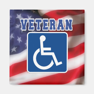 Mit Behinderung behinderte Veteranen USA Magnet