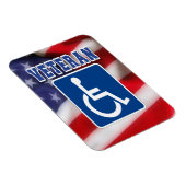 Mit Behinderung behinderte Veteranen USA Magnet (Rechte Seite)