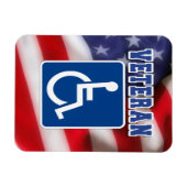 Mit Behinderung behinderte Veteranen USA Magnet (Horizontal)