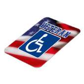 Mit Behinderung behinderte Veteranen USA Magnet (Linke Seite)