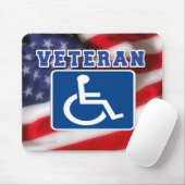 Mit Behinderung behinderte Veteranen USA Mousepad (Mit Mouse)