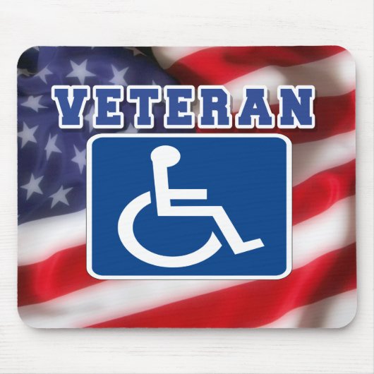 Mit Behinderung behinderte Veteranen USA Mousepad (Vorne)