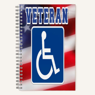 Mit Behinderung behinderte Veteranen USA Notizblock