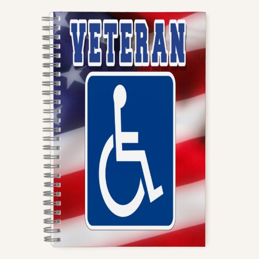 Mit Behinderung behinderte Veteranen USA Notizblock (Vorderseite)