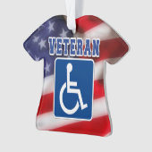 Mit Behinderung behinderte Veteranen USA Ornament (Vorderseite)