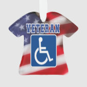 Mit Behinderung behinderte Veteranen USA Ornament (Rückseite)