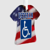 Mit Behinderung behinderte Veteranen USA Ornament (Vorderseite)