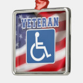 Mit Behinderung behinderte Veteranen USA Ornament Aus Metall (Links)