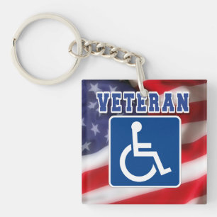 Mit Behinderung behinderte Veteranen USA Schlüsselanhänger