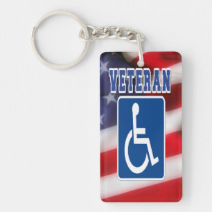 Mit Behinderung behinderte Veteranen USA Schlüsselanhänger