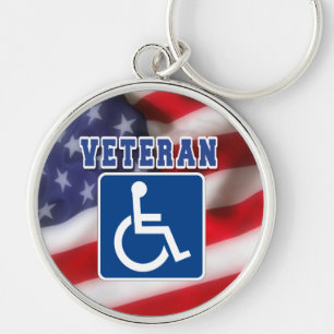 Mit Behinderung behinderte Veteranen USA Schlüsselanhänger