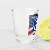 Mit Behinderung behinderte Veteranen USA Schnapsglas (Links)