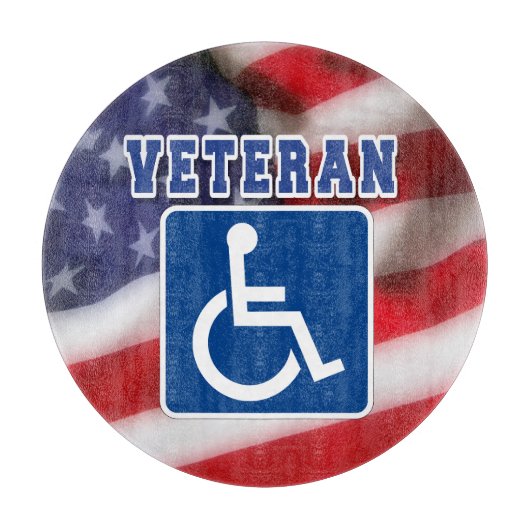 Mit Behinderung behinderte Veteranen USA Schneidebrett (Vorderseite)