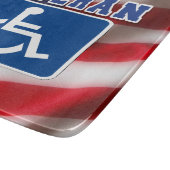 Mit Behinderung behinderte Veteranen USA Schneidebrett (Ecke)