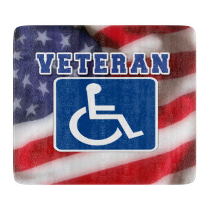 Mit Behinderung behinderte Veteranen USA Schneidebrett
