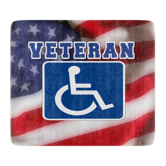 Mit Behinderung behinderte Veteranen USA Schneidebrett (Vorderseite)