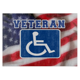 Mit Behinderung behinderte Veteranen USA Schneidebrett