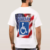 Mit Behinderung behinderte Veteranen USA T-Shirt (Rückseite)
