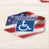 Mit Behinderung behinderte Veteranen USA Untersetzer (angewinkelt)