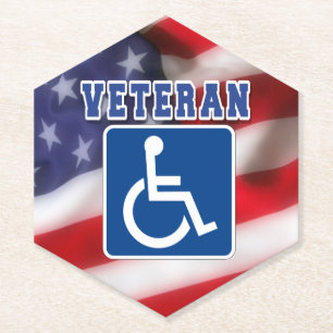 Mit Behinderung behinderte Veteranen USA Untersetzer