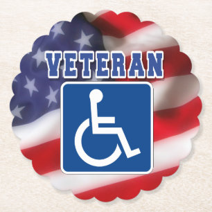 Mit Behinderung behinderte Veteranen USA Untersetzer