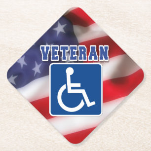 Mit Behinderung behinderte Veteranen USA Untersetzer