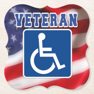 Mit Behinderung behinderte Veteranen USA Untersetzer