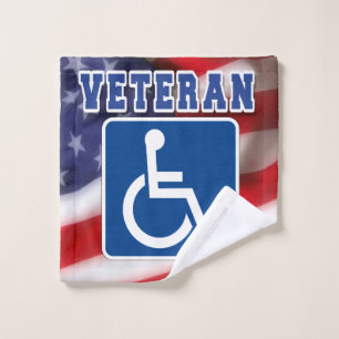 Mit Behinderung behinderte Veteranen USA Waschlappen